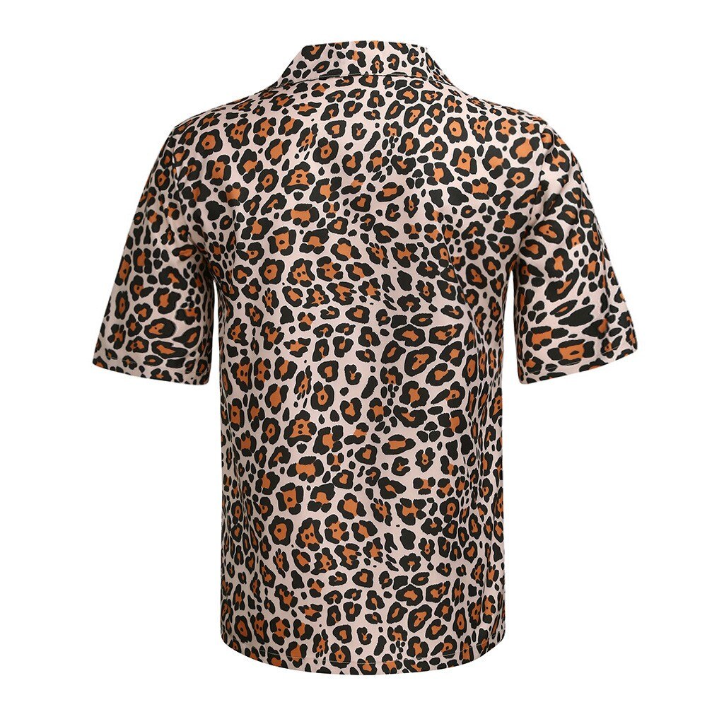 Leopard Print Shirt For Men Nightclub Shirt Chemise Homme Streetwear Long Sleeve Shirts Male Casual Slim Fit Shirt Camisa