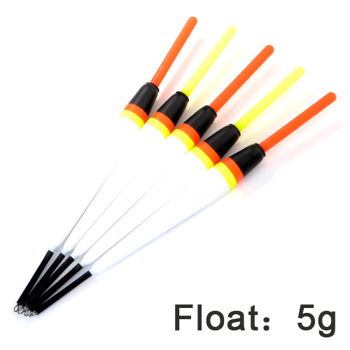 Boya flotante para pesca de carpa, 5 unidades, 2g, 3g, 4g, 5g, Fir Bobber, 15,5-17cm, palo ligero: 5g-2