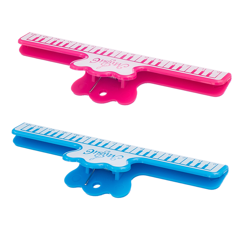 2 stykker plast musikk bok klipp musikk sideholder til å klippe dokument ark