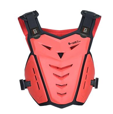 Chaleco Protector de Motocross para adultos, chaleco Protector para el pecho y la espalda, transpirable, para deportes al aire libre, cuatro estaciones: Rojo