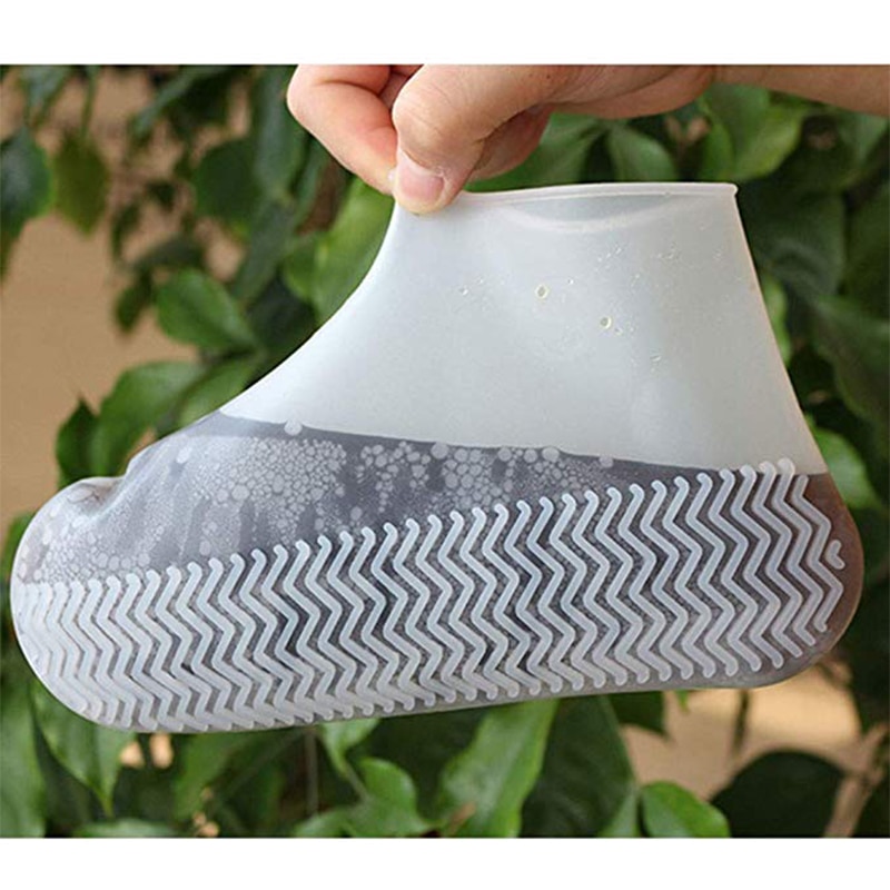 Capa de sapato impermeável material de silicone unisex sapato cobre ao ar livre adequado para dias chuvosos fácil de transportar botas de chuva à prova dwaterproof água
