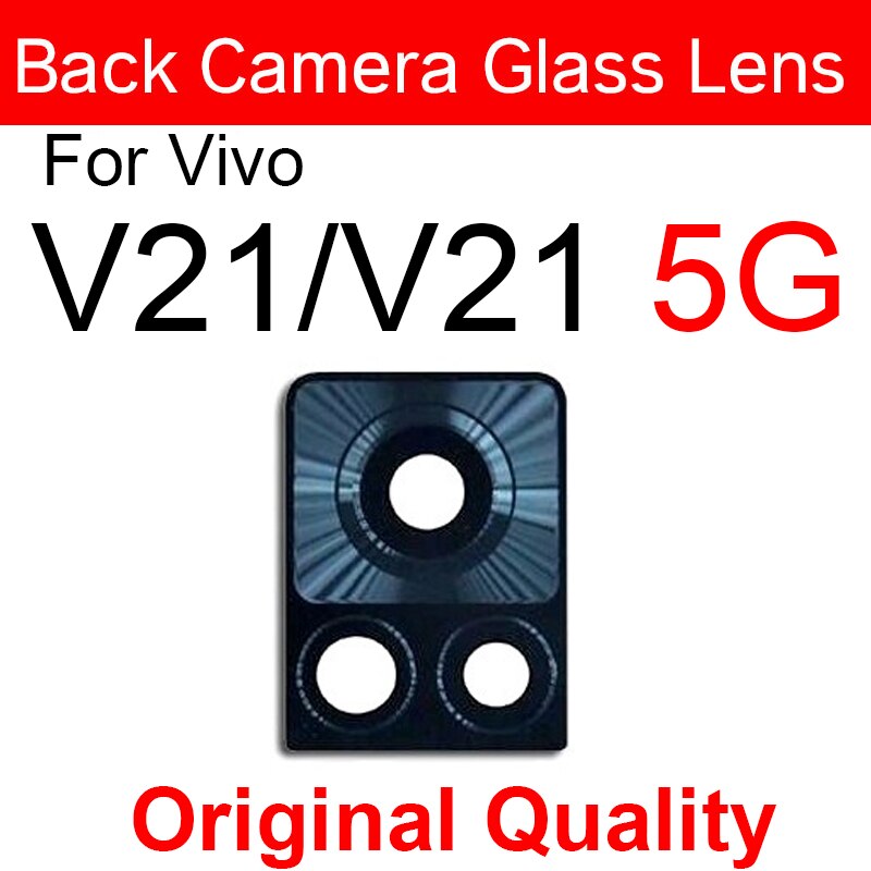 Achteruitrijcamera Glas Lens Voor Vivo V15 V20 Pro V17 V20 V20SE V21 5G Terug Camera Glazen Lens belangrijkste Camera Glas Lens Vervanging: V21 V21 5G Original