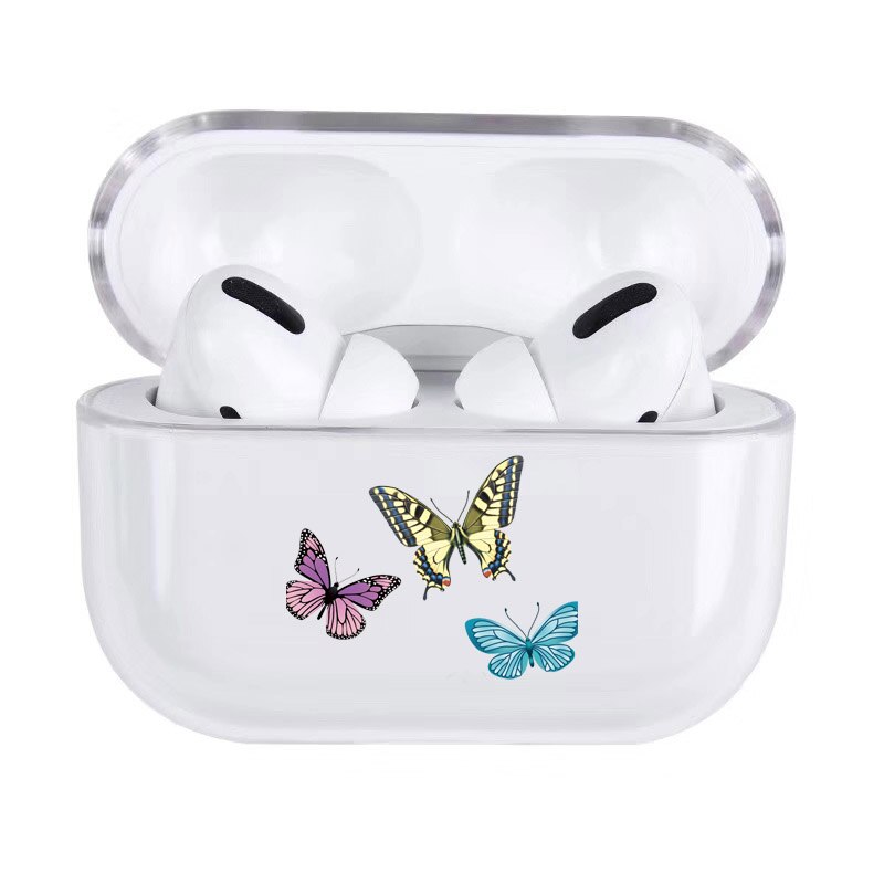 Funda de mariposa para Airpods Pro 2, funda bonita a la con dibujos, funda rígida para Airpods 2 Pro y cargador: WS162-8ForPro