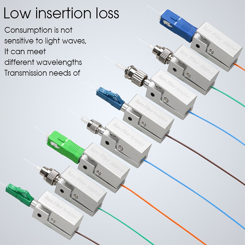 Optic Fiber Connector FC SC ST Square Bare Adapter Flange Temporary succeeded OTDR Test Coupler Special