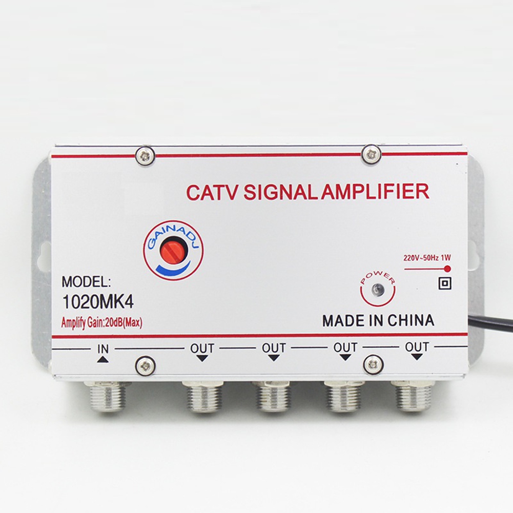 Y43A-Kabel TV Splitter Verstärker 20Db Digital TV Antenne Signal Booster Hause Tv Ausrüstungen 45Mhz Zu 860Mhz EU Stecker