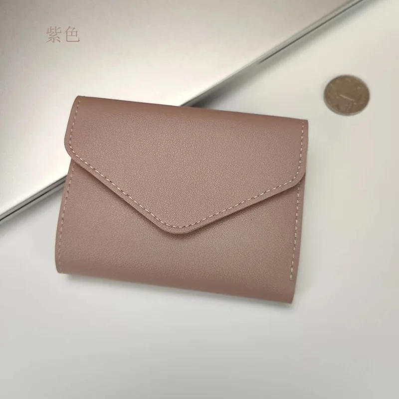 Cute Wallets for Women Small Hasp Girl Credit Card Holder for PU Leather Coin Purse Female Wallet Short Purses for Women: army green