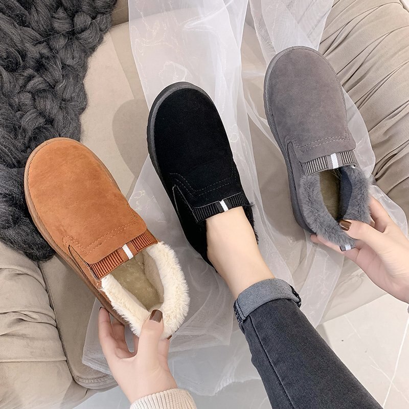 Quheng Sports and Leisure Walking Shoes Plush Cloth Shoes Warm Shoes Winter beauty Favorite