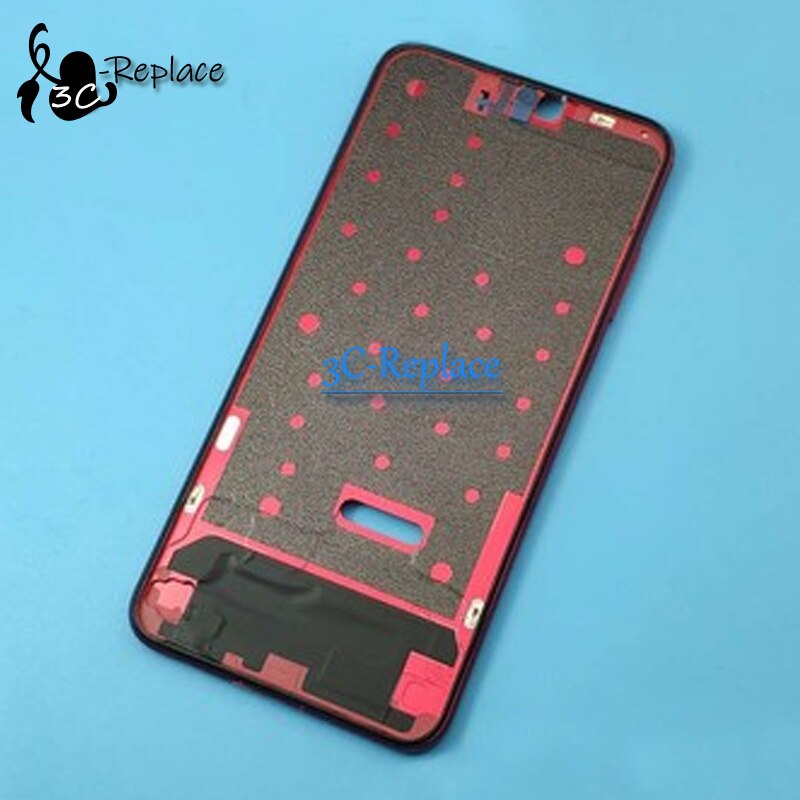 For Huawei Honor 8X JSN-L21 LCD Faceplate Frame Front Middle Frame Housing Battery Door Back Cover Housing Case Rear bracket: Red Front Frame