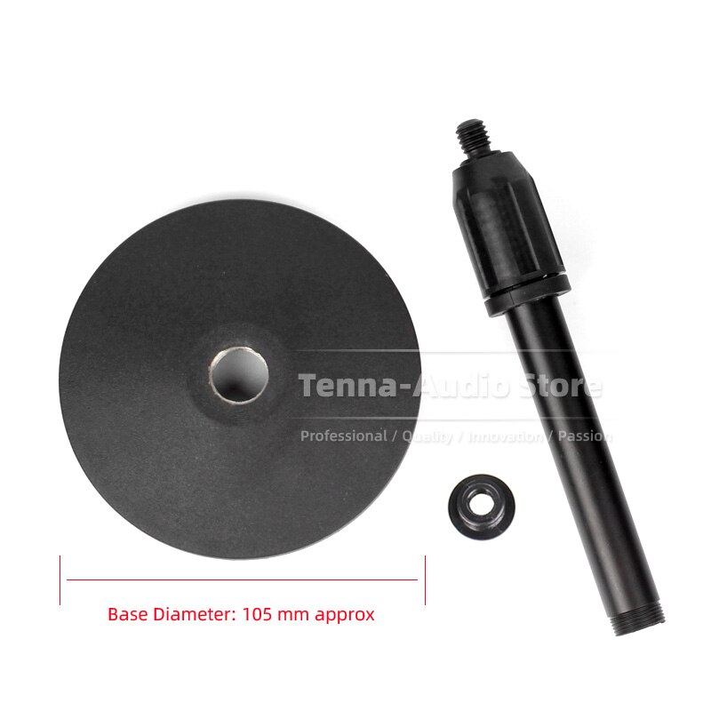 For SHURE MV7 MV 7 USB Extending Desk Microphone Stand Desktop Bracket Round Base Tabletop Mic Boom Arm Rack Mount Table Holder