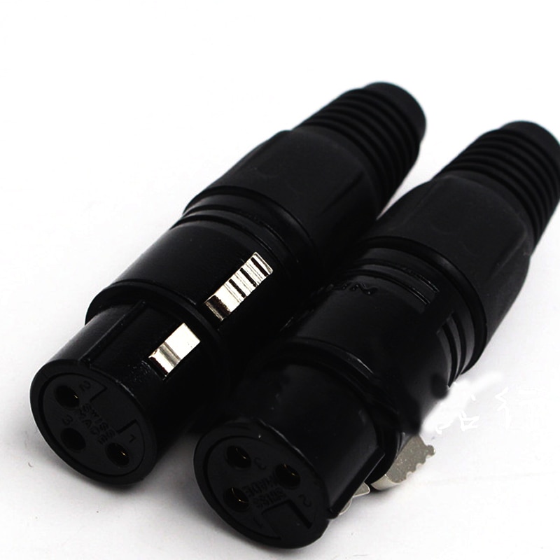 Niet meer leverbaar - Adam Hall 7849 - XLR Plug female Black/Zwart