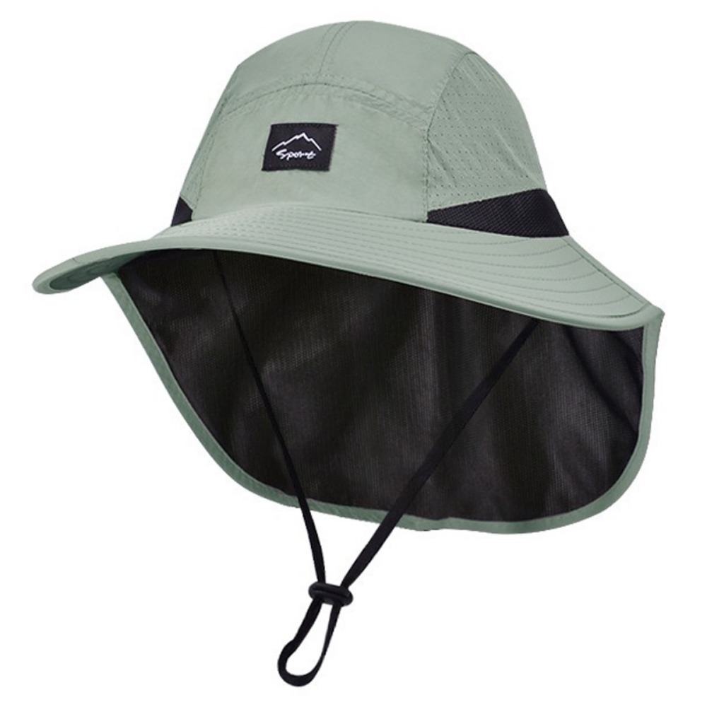 Sonnenhut mit breiter Krempe und Nackenklappe, UV-Sonnenschutz, Hofarbeit, Safari, Wanderhut für Herren, Outdoor-Abenteuer, Angeln, Eimerhut