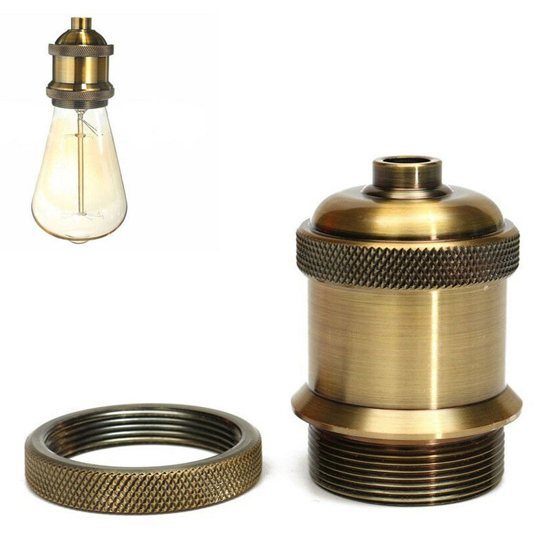 E27 vintage lampe pæreholder metal belysning tilbehør aluminium fatning 90-260v 260w ankomster