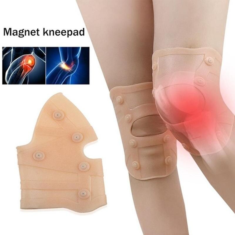 1pc magnetiska stöddynor för knäkompression sebs utomhus ridning sport knäskydd anti-halk patella skyddsutrustning magnetvård