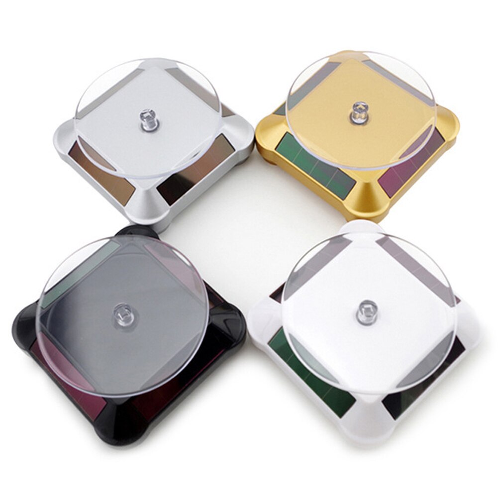 360 Degree Electric Rotating Turntable Display Stand for Video Photography Props Solar Power Display Turntable