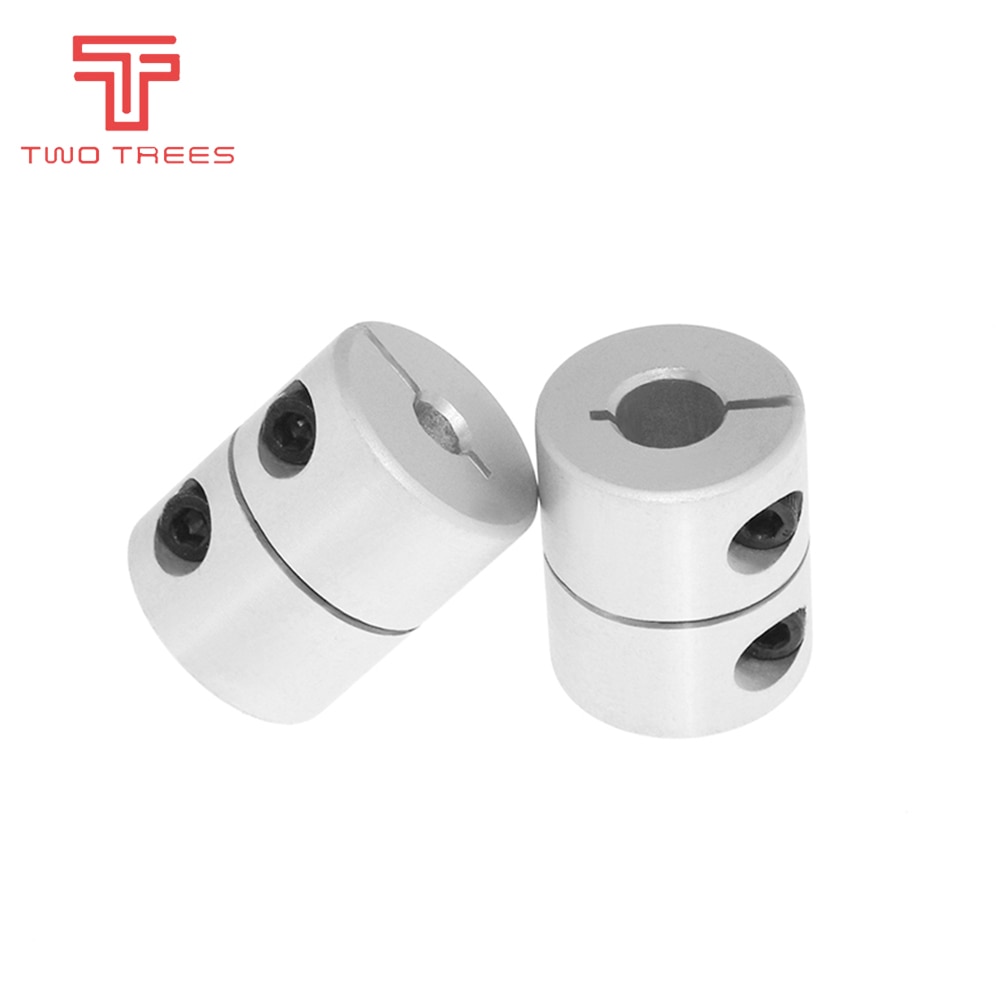 Piezas de impresora 3D T8, tornillo de plomo, acoplador de eje rígido, paso a paso abrazadera, acoplamiento de servo motor D20 L25 5x8x25mm para cr10 ender 3, 1 ud.