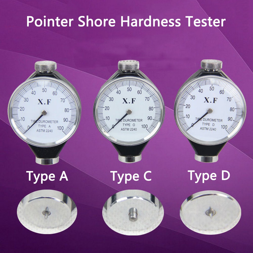 Digital Shore Hardness Durometer Digital Hardness Tester Hardness Meter Shore 0-100 A/O/D For Plastic Leather Rubber Multi-resin