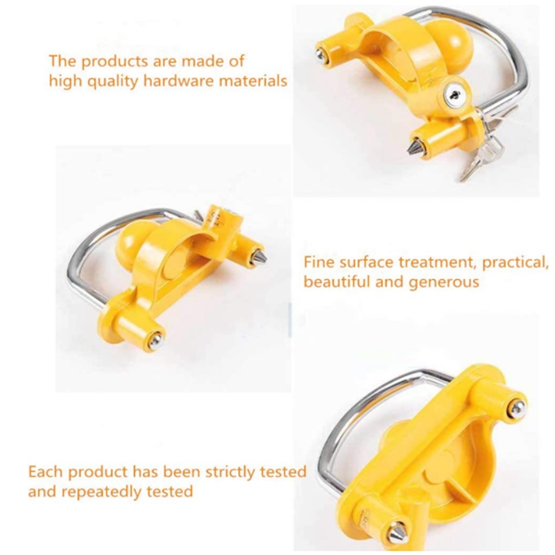 Coupler Lock Hitch Trailer Lock with 2 Key Heavy-Duty Steel Fit 1-7/8 Inch 2 Inch and 2-5/16 Inch Heavy Duty Theft Lock