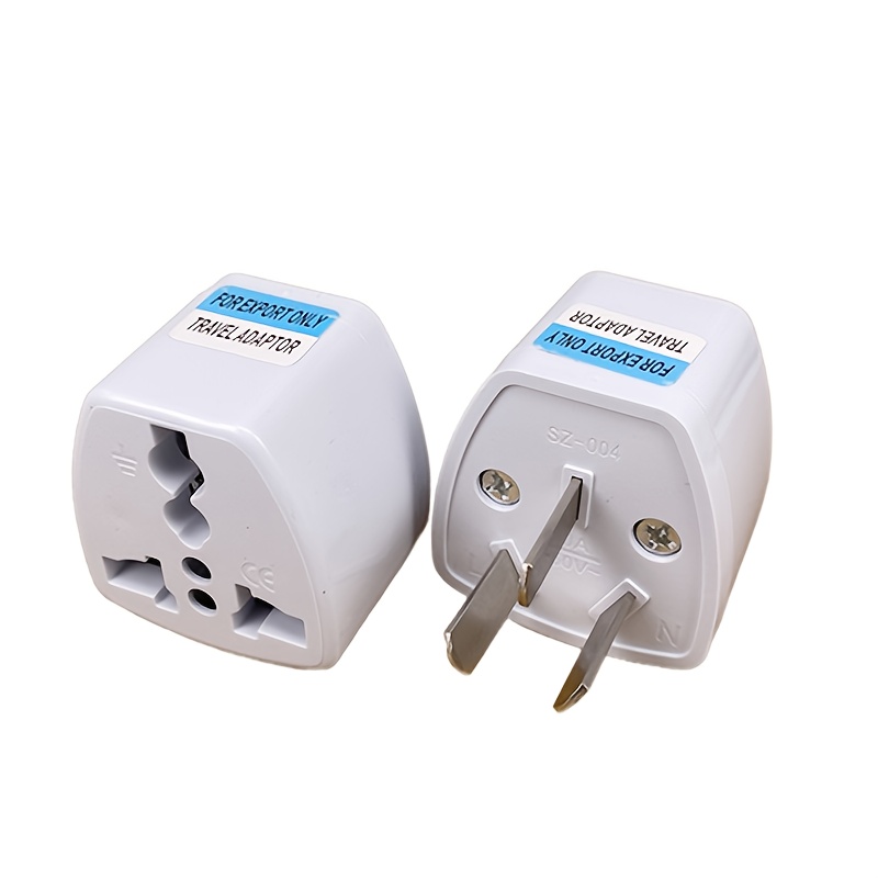 Universal AU UK US EU Plug Adapter US to EU Plug Converter Australian KR Euro Travel Adapter Power Electric Socket AC Outlet: RED