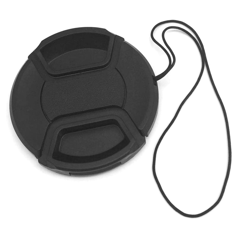 Protective Lens Cap For Canon/Nikon/Pentax/Sony ABS Dust-proof Camera Lens Protector Cover With Anti-lost Rope