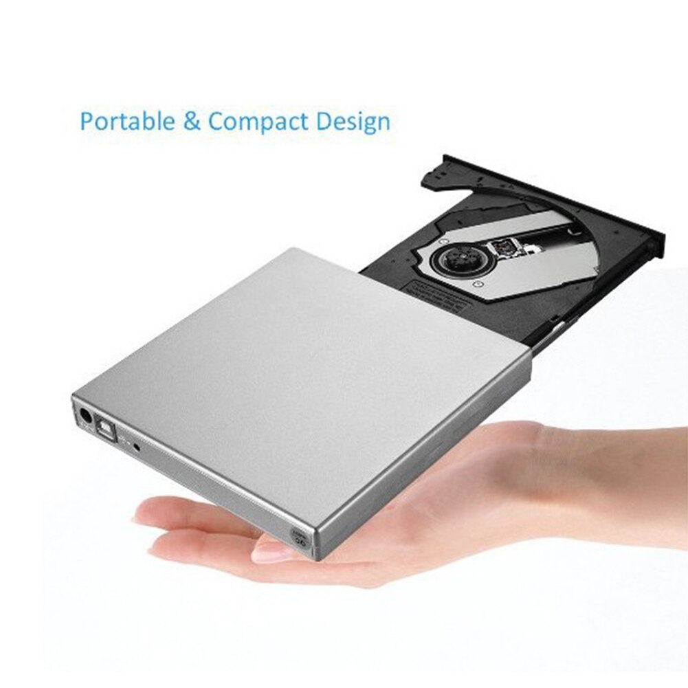 Universele Externe Cd Dvd Optische Drive Draagbare Usb 2.0 Externe Dvd Optische Drive Speler Reader Voor Computer Laptop