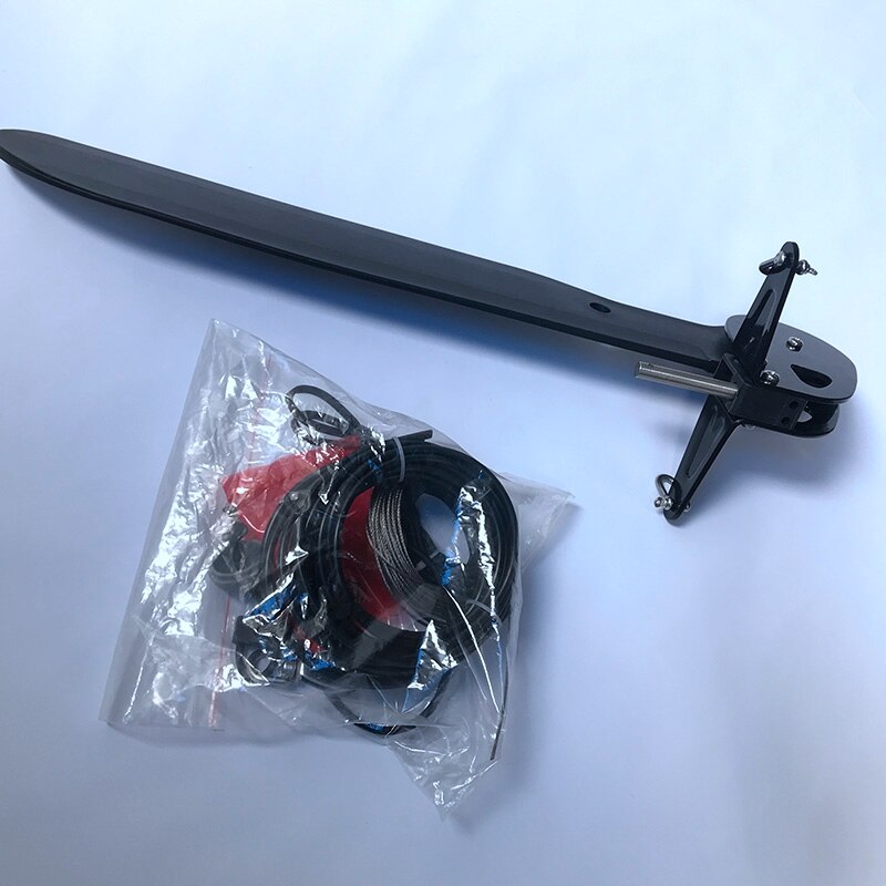 Legering Kano Kajak Boot Staart Kajak Roer Richting Voetpedaal Zeilboot Onderdelen Tool Kit Clip Gesp Dikke Touw