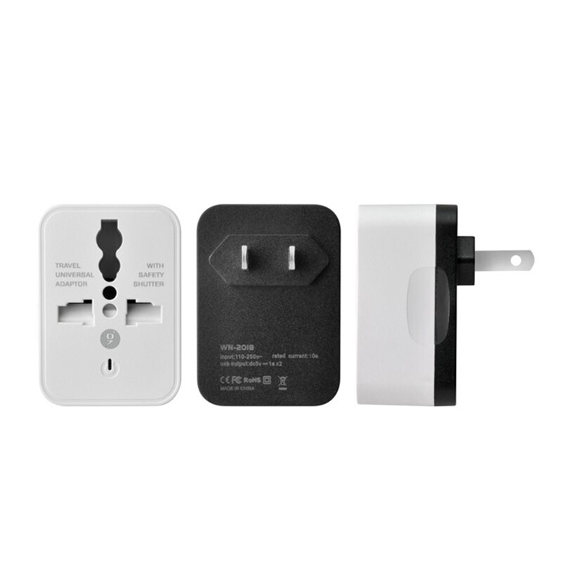 Universal rejse konvertering stik 250v 10a eu / us / uk standard konvertering europa strøm eu stik konverter stik / stikkontakt / adapter