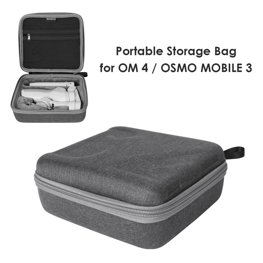 Portátil handheld estabilizador estojo de transporte para dji om 4/osmo móvel 3 cardan armazenamento bolsa protetora