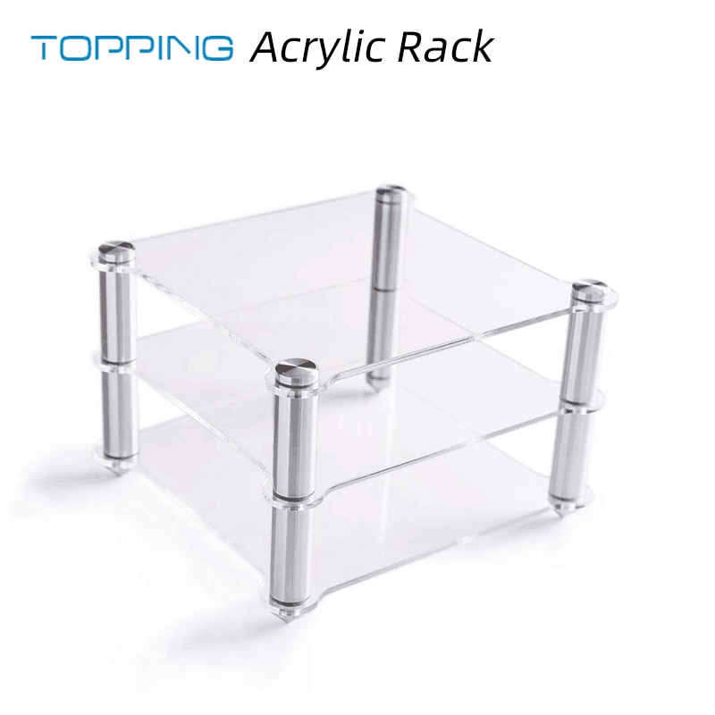 Topping Acryl Rek Voor D30 Decoder A30 Hifi Versterker Amp Rack Transparante Apparatuur Twee-Layer Rack