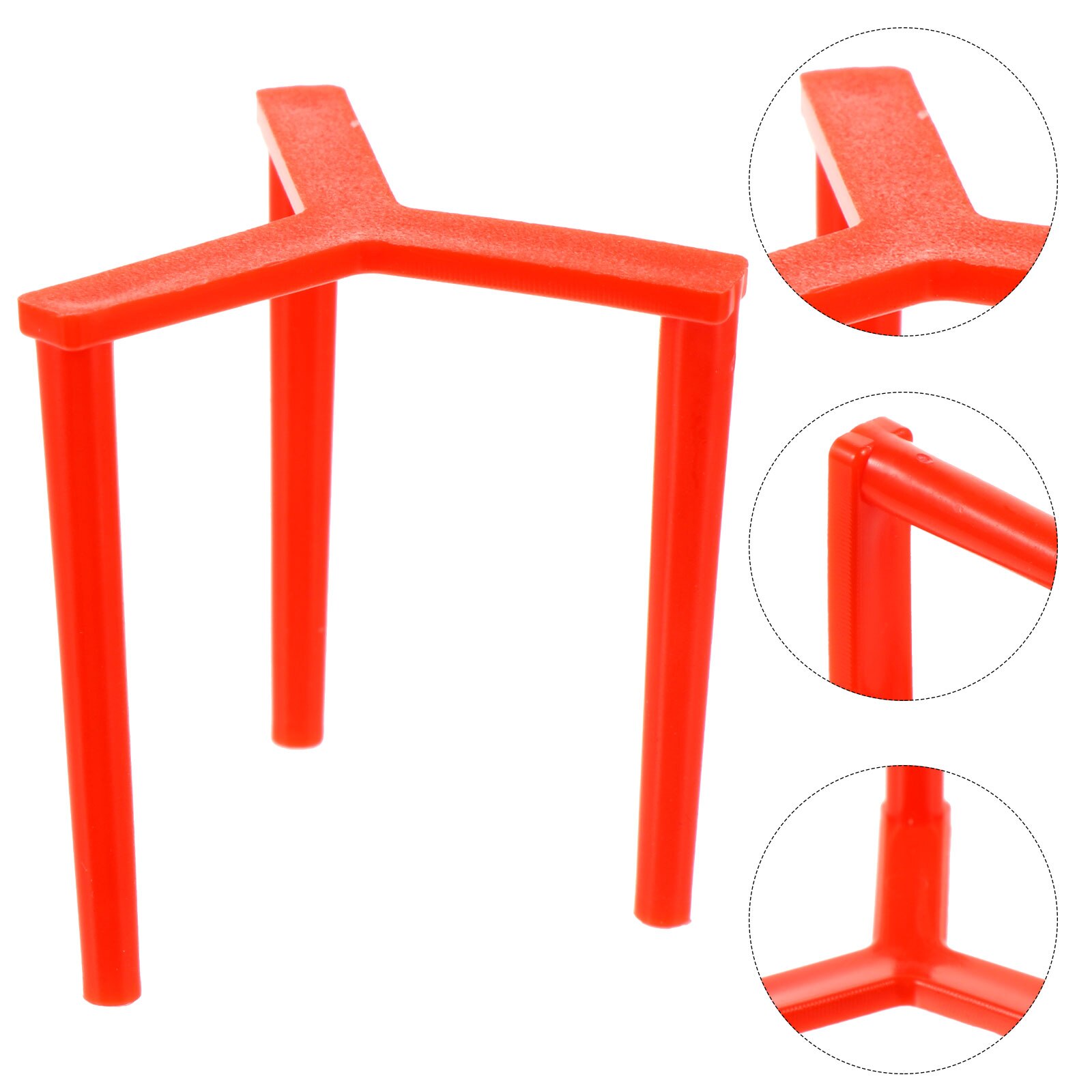 100Pcs Pizza Saver Stands Fixing Rack Pizza Holder Plastic Tripod Stack: Red