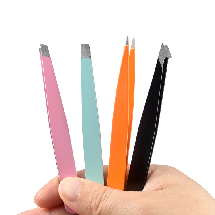 Wenkbrauw Pincet Set Rvs Slant Tip/Punt Tip/ Flat Tip Ogen Tweezer