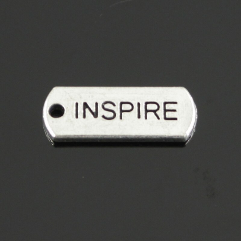 10 stücke Charms für immer glauben hoffen brave liebe gesegnet glauben traum fearless familie 21x8mm Tibetischen Silber DIY antike Anhänger: inspire