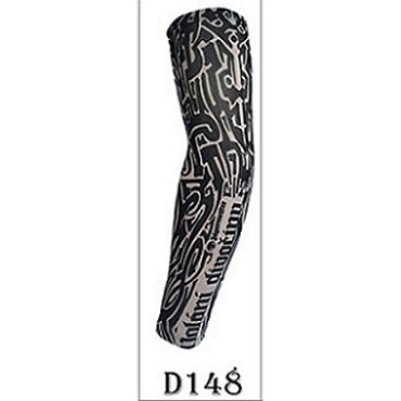 Ismuff unisex sommar utomhus solskydd solskydd skyddskod hög elasticitet andas tatuering tryck arm ärm: D148