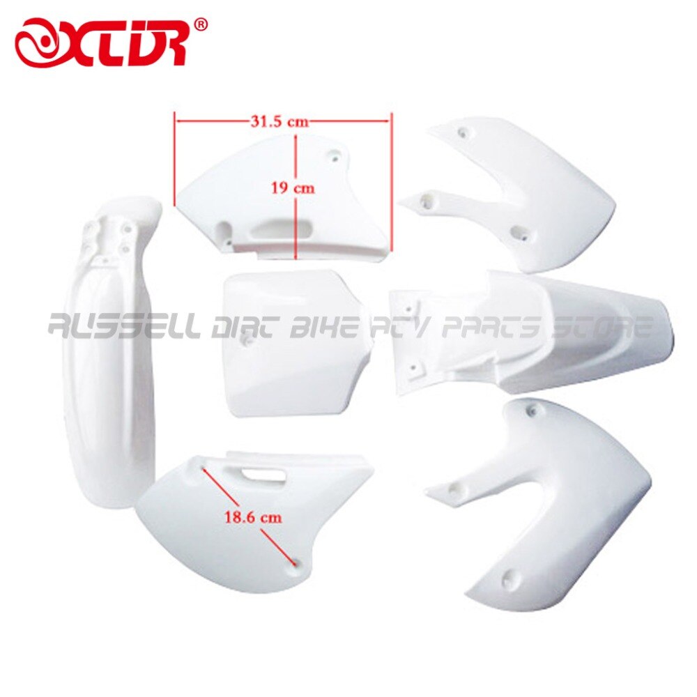 Bbr plast fender kits cover fuld set til bbr style dirt bike / pit bike