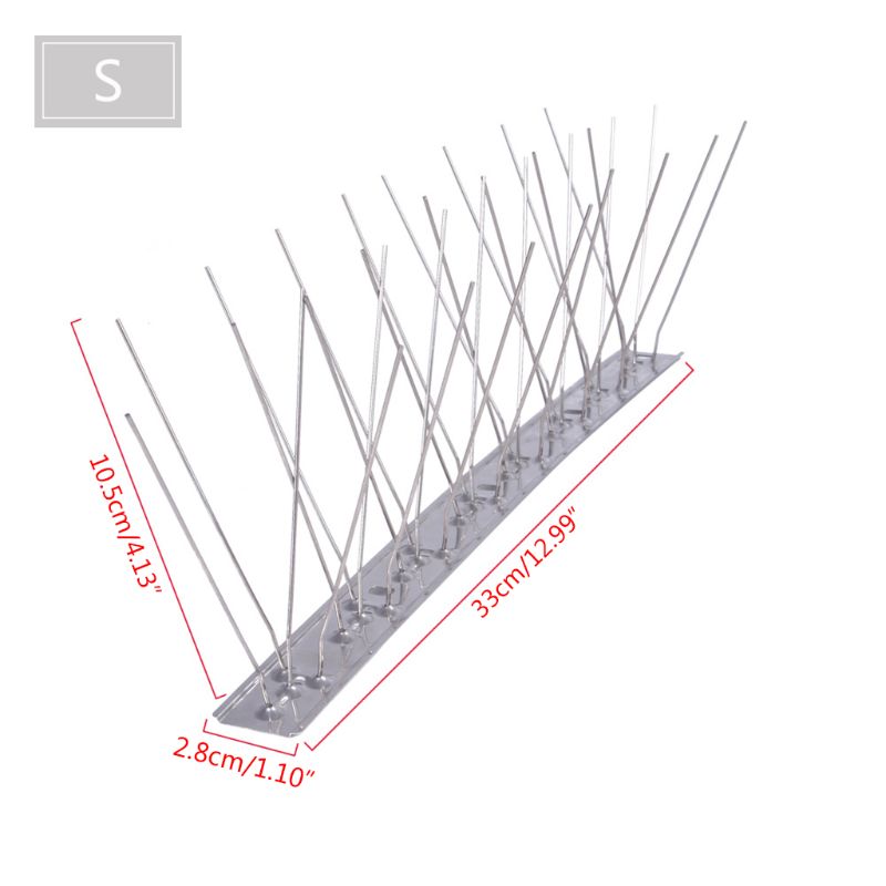 Stainless Steel Fence Wall Bird Spikes Eco-Friendly Anti Climb Guard Security 090C