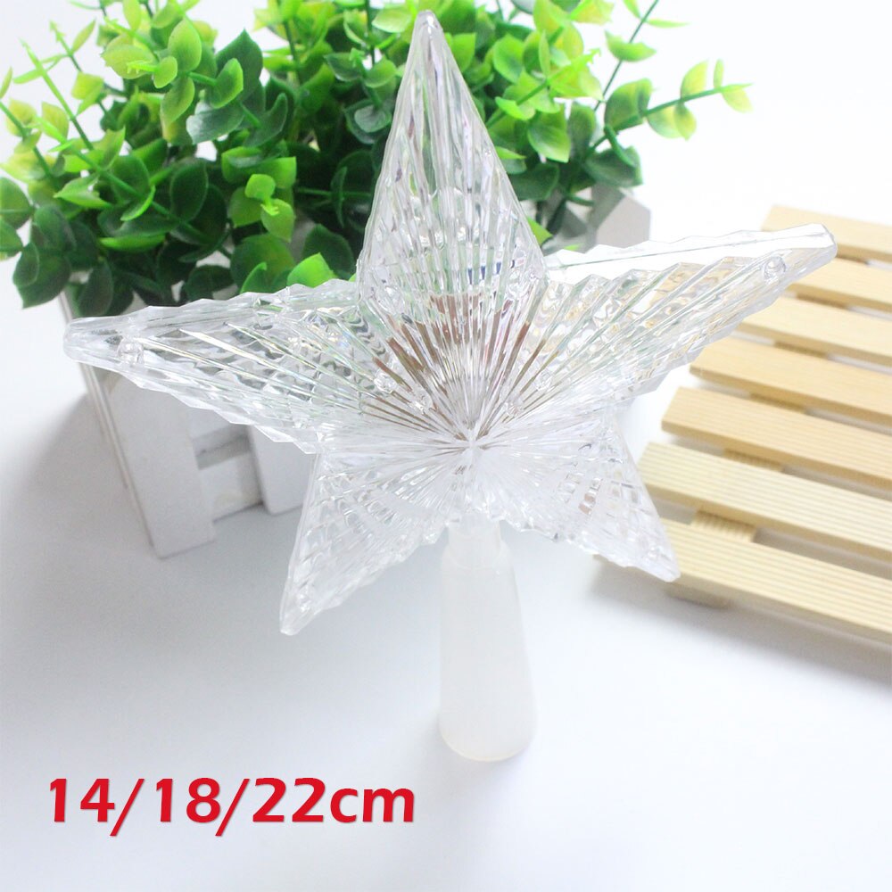 Tretopp ornamenter lysende lampe feiring hotell tretopp pentagram fasjonabel plast bryllup hjemmeinnredning tre topp stjerne