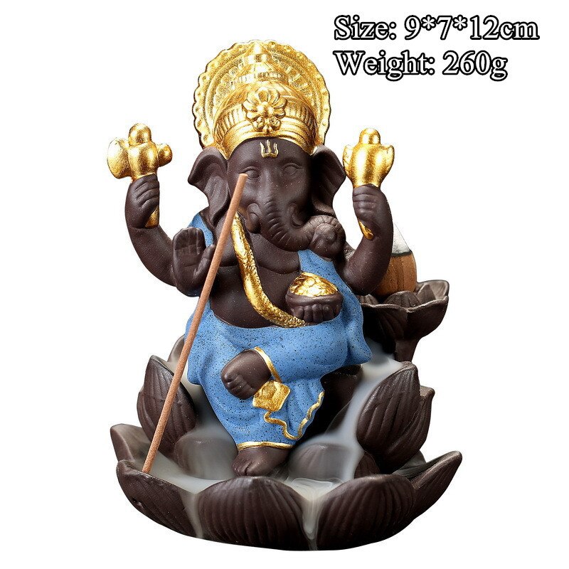[Vip] escultura de artesanato em arenito, estátua de buda de meditação, estatueta, escultura de ganesha, queimador de incenso, decoração de feng shui