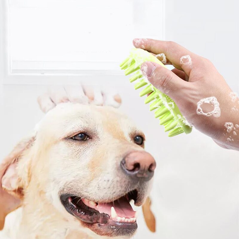 Sales Pet baden schoonheid massage borstel Katten Honden borstel rubber hond kammen Dierbenodigdheden C1197 c
