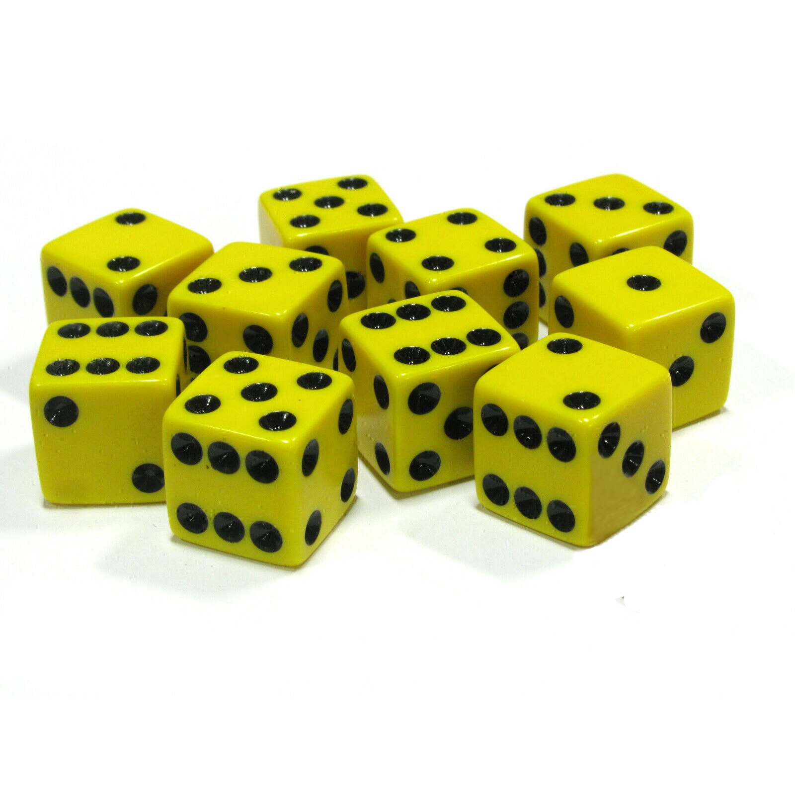 10 pz/pacco nuova resina dadi rosso 16mm punto nero angoli quadrati cubi di alta qualità Boutique gioco dadi