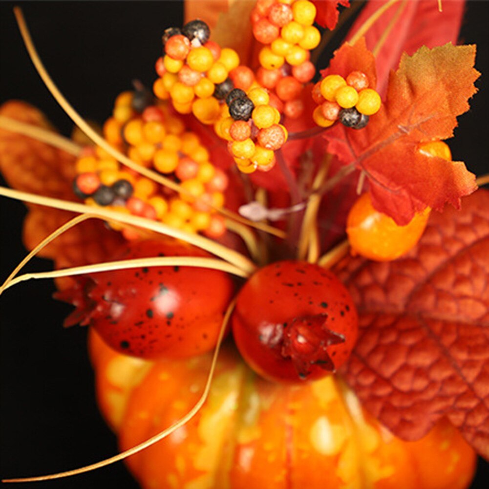 Thanksgiving græskar ahornblad solsikke ornament festmøbler indretning stue indretning kunstige grøntsager