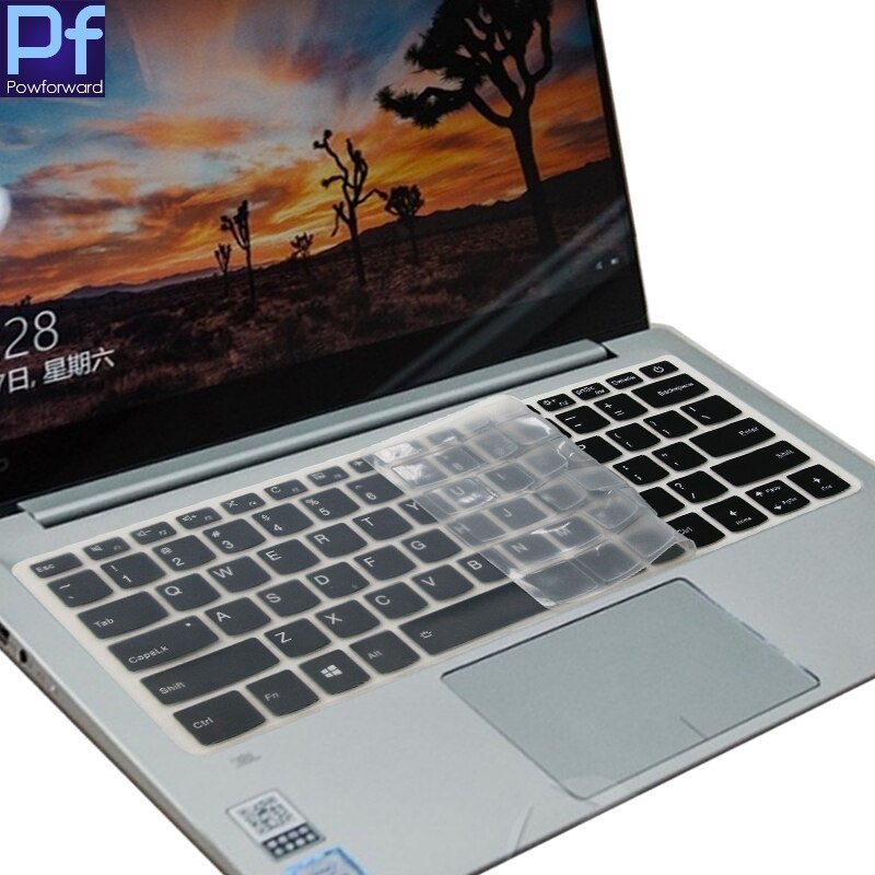 Laptop Keyboard Cover Skin Protector for Lenovo Ideapad S340 14" - Ultra-thin Silicone, Waterproof, Dustproof: Clear