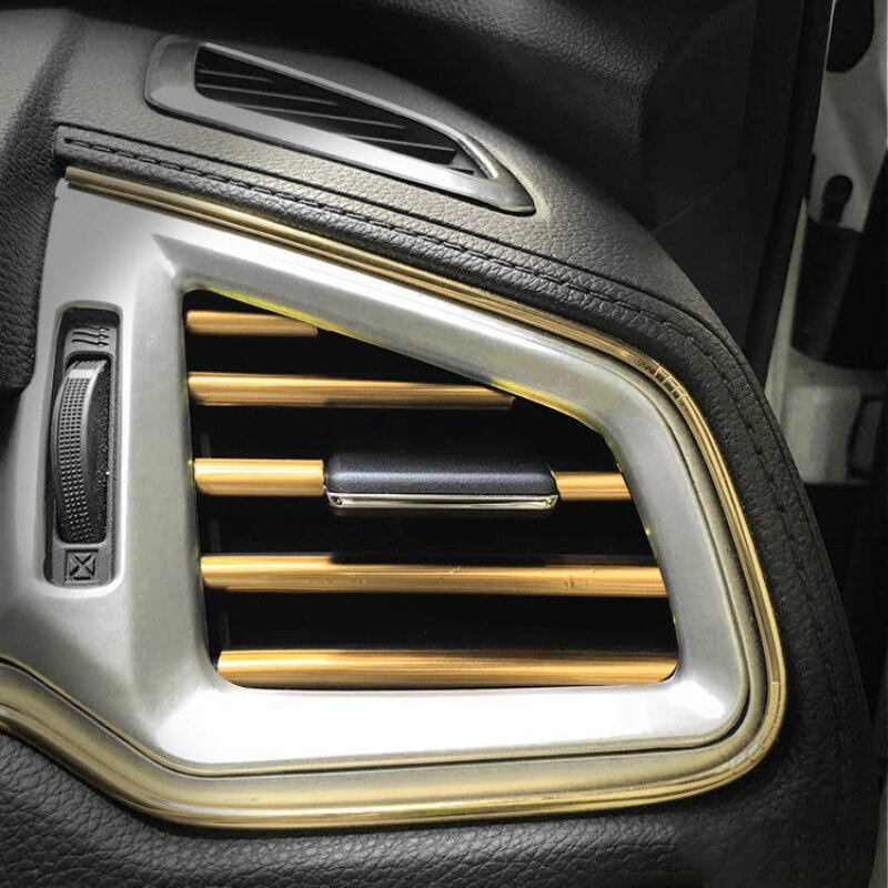 10 teile/satz Auto Styling Innen Außen Dekoration Streifen Formteil trimmen-Armaturenbrett Tür Rand Universal- Für Autos Auto Zubehör: 6