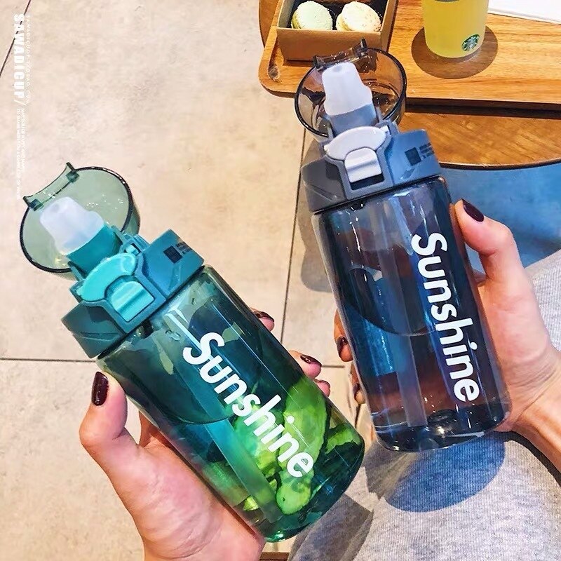 Explosion Sport Water Bottles 430/550ML Protein Shaker Outdoor Travel Portable Leakproof Tritan Plastic Drink BPA Free Camping