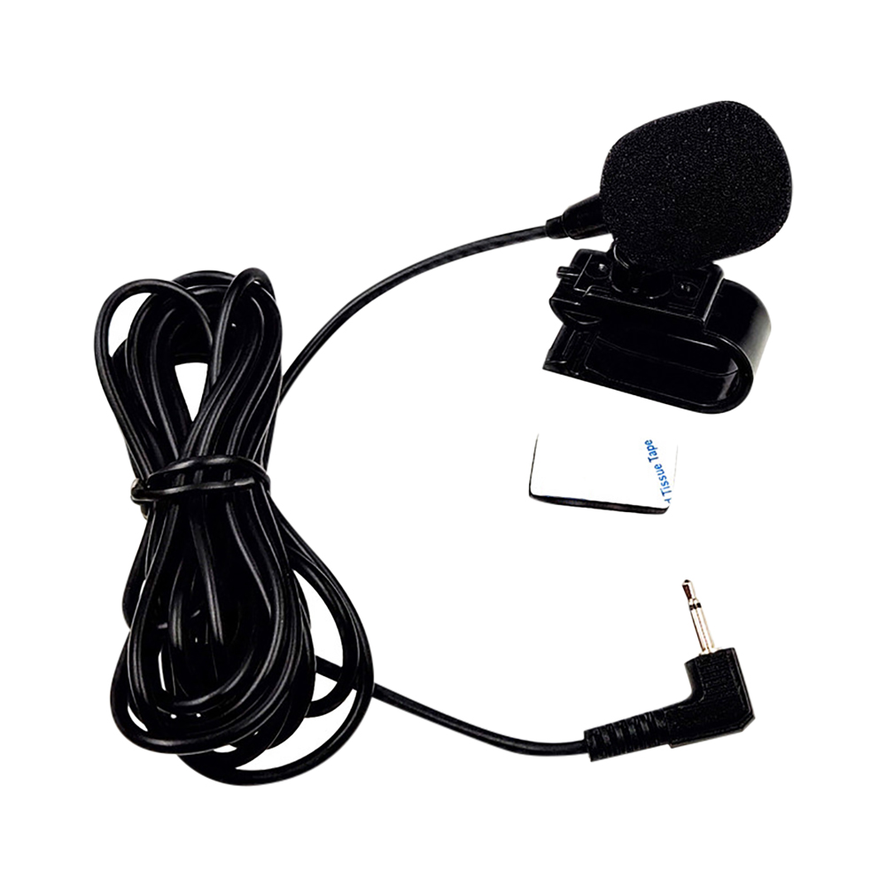 Microphone de voiture 2.5mm Clip Jack Plug micro stéréo Mini Microphone externe filaire 2 pôles Mono câble de voiture avec support mousse coupe-vent