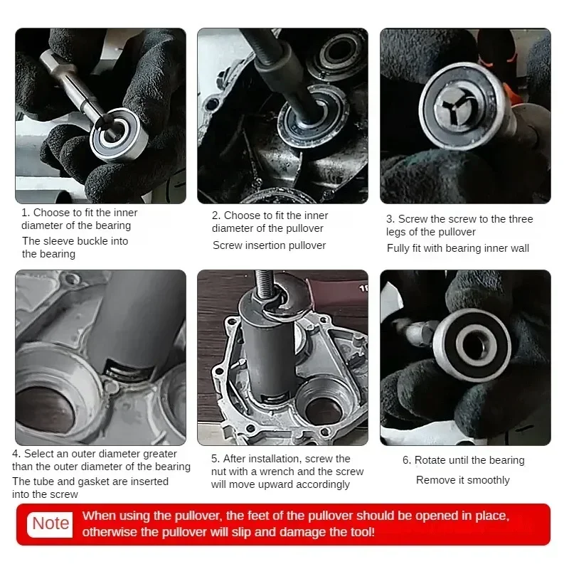 Herramienta de desmontaje de rodamientos de bicicleta, juego de extracción de rodamientos, Kit de herramientas extractoras de rodamientos de motocicleta, Accesorios de reparación de ciclismo