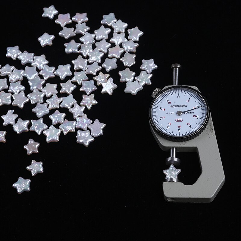 12mm White Star Shape Freshwater Pearls Loose Beads