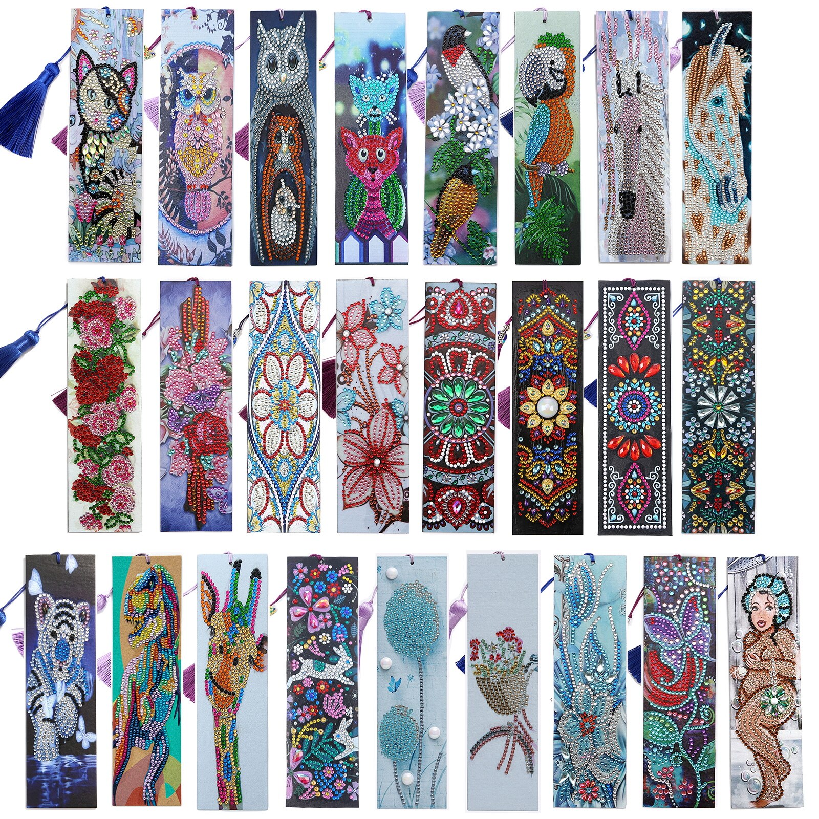 Diamond Painting Bookmarks Embroidery Craft Diamond Art Bookmark DIY Special Shaped Drill Cross Stitch Embroidery Kits Home