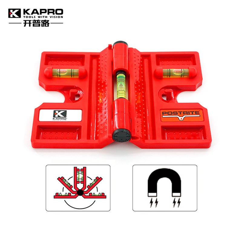 Kapro opvouwbare waterpas, pijpleidingliniaal, waterpasinstrument met magnetische, zeer nauwkeurige waterpas, draagbaar 340