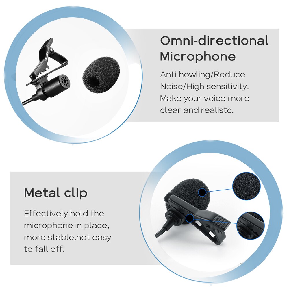Mcoplus Mini Lightning Microphone Microfone for iPhone XS XR X /11 /12 /iPhone 12 pro max / 8 /8 Plus / 6 / 7 / 7 Plus iPad