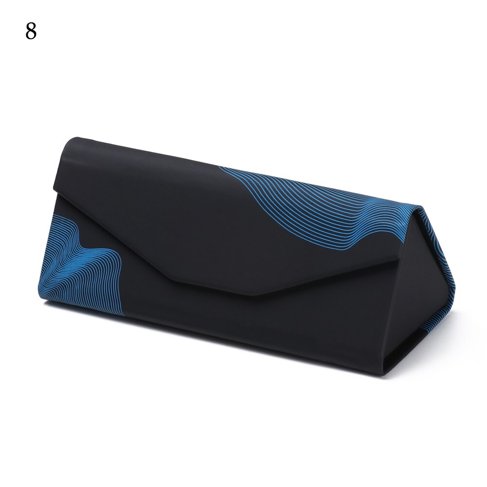 Neue Heiße Dreieck Gläser Kasten Süssigkeit Farbe Klapp Sonnenbrille fallen PU Wasserdichte Starke Magnet Brillen Schutz Organizer: Stil2-8