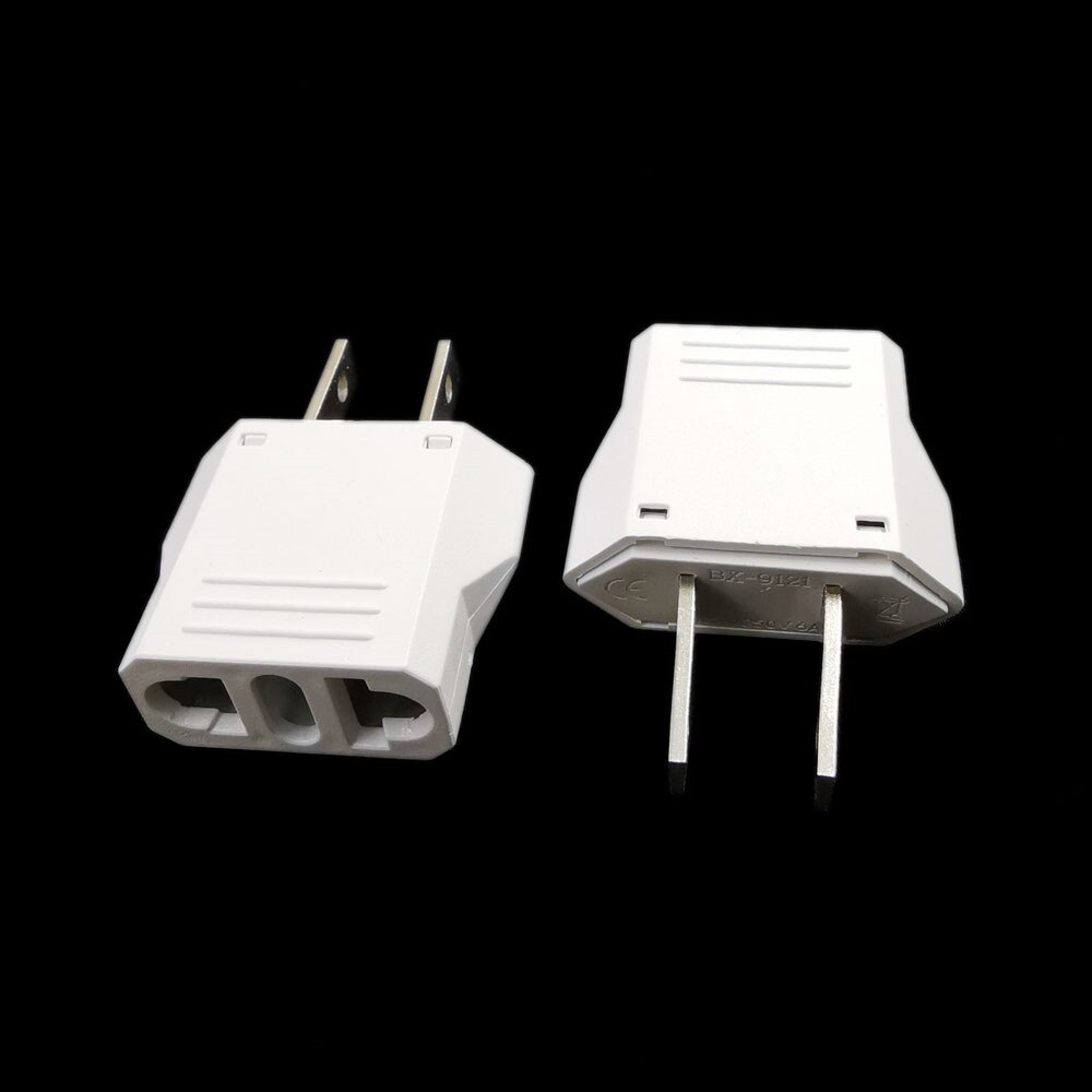 Ons Universal Travel Plug Twee Platte Pinnen Adapter Convert Europese Brazilië Naar Amerikaanse Japan Canada Stekker 6A 250V